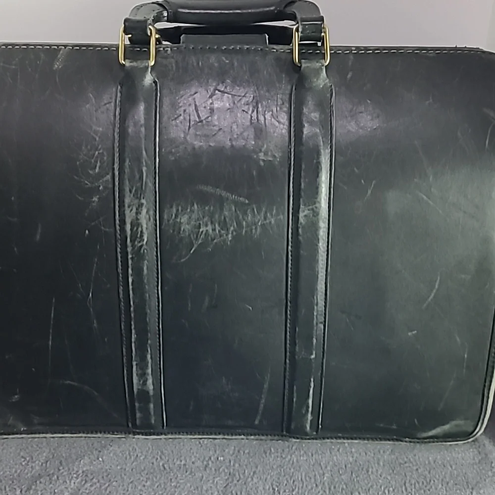 Vintage Coach Gladstone Black Briefcase